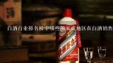 白酒行业排名榜中哪些国家或地区在白酒销售方面领先?