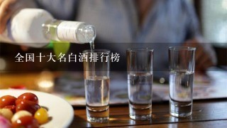 全国十大名白酒排行榜