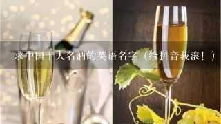 求中国十大名酒的英语名字（给拼音莪滚！）谢谢~~~~~