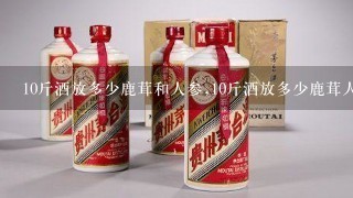 10斤酒放多少鹿茸和人参,10斤酒放多少鹿茸人参枸杞