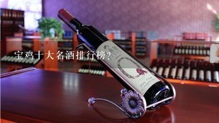 宝鸡十大名酒排行榜？