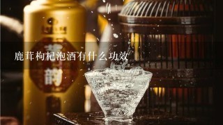 鹿茸枸杞泡酒有什么功效