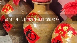 浸泡一年以上的野生鹿血酒能喝吗