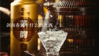 剑南春属于什么档次酒