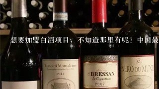 想要加盟白酒项目，不知道那里有呢？中国最优质的五粮液百年富贵酒项目您加盟了吗？