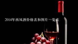 2014年西凤酒价格表和图片一览表