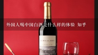 外国人喝中国白酒是什么样的体验 知乎