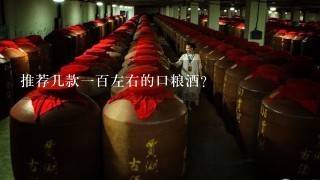 推荐几款一百左右的口粮酒？