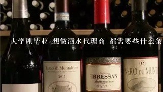 大学刚毕业 想做酒水代理商 都需要些什么条件?