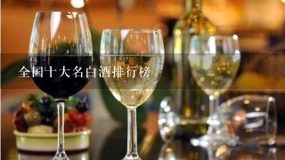 全国十大名白酒排行榜