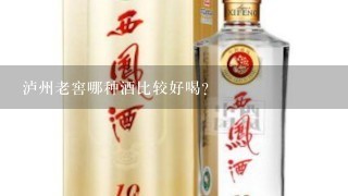 泸州老窖哪种酒比较好喝？