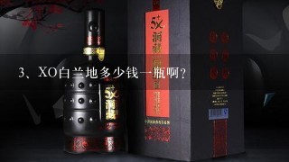 XO白兰地多少钱一瓶啊?