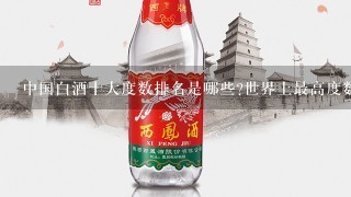 中国白酒十大度数排名是哪些?世界上最高度数的酒是多少度？