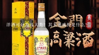 洋酒可分为几大类？其主要成份是什么？