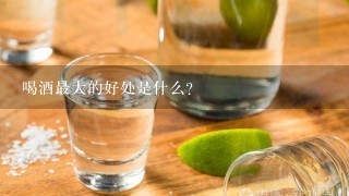 喝酒最大的好处是什么？