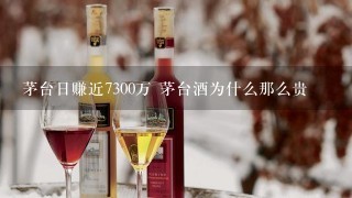 茅台日赚近7300万 茅台酒为什么那么贵