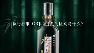 执行标准 GB和Q开头的区别是什么？