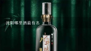 沈阳哪里酒最有名